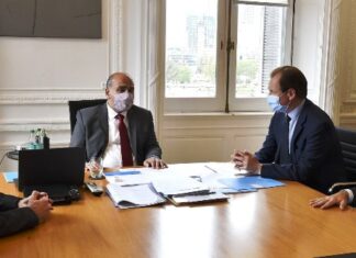 Bordet se reunió con el nuevo jefe de Gabinete