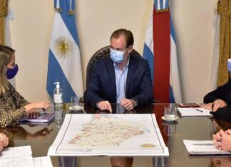Bordet evaluó la situación después del temporal
