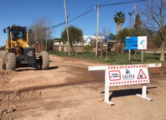 Iniciaron los primeros movimientos para la pavimentación del Parque Industrial