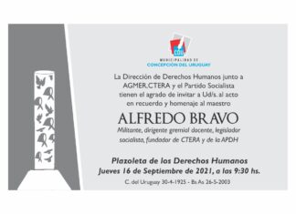 Realizarán homenaje al maestro Alfredo Bravo