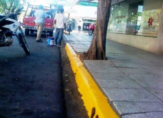 Trabajan para regularizar los cordones amarillos