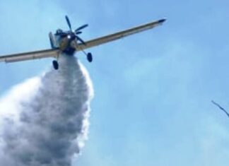 Más de 4o personas combaten el fuego en el Delta