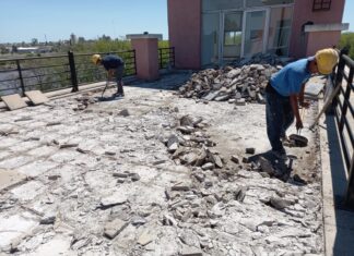 Inicio de obras en el portal de la Isla del Puerto