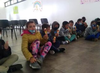 Más de 70 niños disfrutaron de un espacio de arte y alimentación saludable
