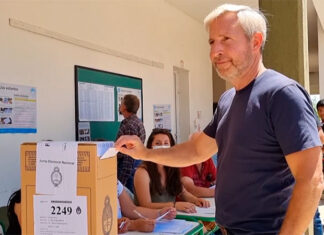 Frigerio votó en Paranacito