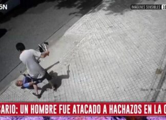 Fue atacado a hachazos en la calle