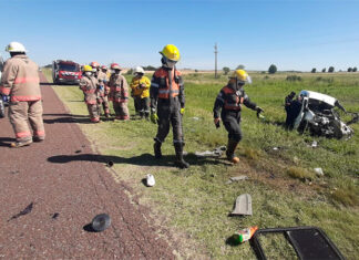 Hospitalizaron a tres jóvenes que regresaban del boliche tras chocar sobre Ruta 12