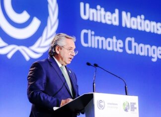 Alberto Fernández disertó en la cumbre de Glasgow