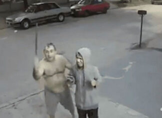 VIDEO: Familia del ladrón denunció a un vecino por haberlo amenazado con un machete y ser menor