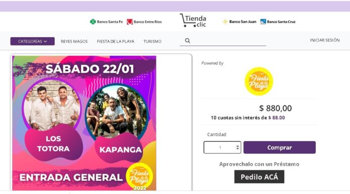 Fiesta Playa 2022 - Tienda Clic