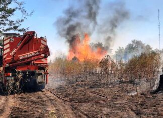 Bomberos logran salvar una vivienda del fuego