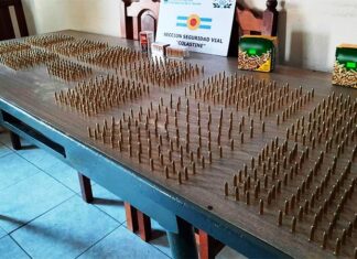 Incautan una encomienda con 1.283 balas de 22mm