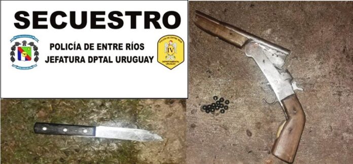 Pagina 7 27 de mayo 2022 Secuestraron un pistolón y cuchillo a menores de edad