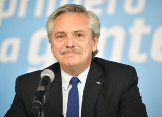 Alberto Fernández inicia obras en Santa Fe