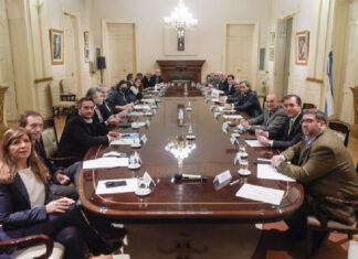 Casa Rosada. Fernández se reunió con su gabinete