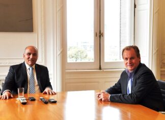 Bordet se reunió con Manzur en Casa Rosada