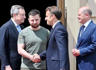 Líderes europeos visitaron Ucrania este jueves