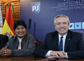 El presidente recibió a Evo Morales