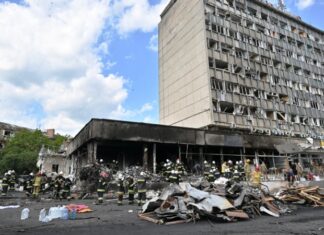 Rusia volvió a atacar una zona civil en Ucrania