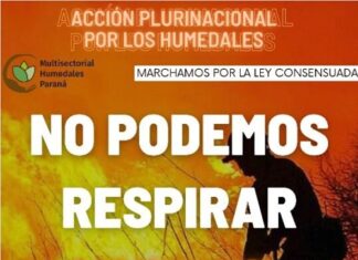Organizan una marcha en Paraná por la Ley de Humedales