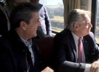 «Choro»: el insulto a Massa en la inauguración del tren