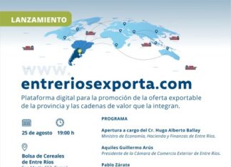 El próximo jueves se lanzará la plataforma de comercio exterior de Entre Ríos