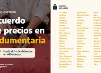 Acordaron mantener los precios de ropa hasta el 1 diciembre