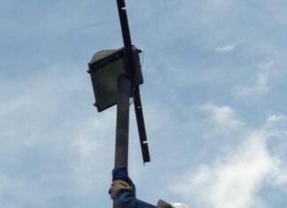 Comenzaron con la instalación de iluminación del acceso Artusi hasta autovía Artigas