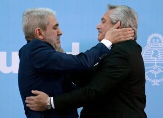 Aníbal Fernández desafió a Máximo Kirchner y respaldó la candidatura del Presidente