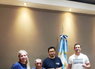 Se rubricaron convenios con Apuner y Bomberos de Caseros