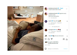 La foto que subió la hija de Pelé con su padre: “Una noche más juntos”