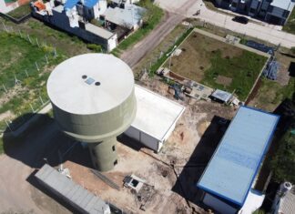 Se puso en marcha el nuevo tanque elevado de agua