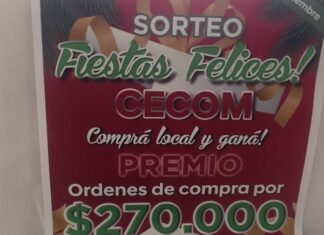 Programa felices fiestas. Realizan el sorteo de premios