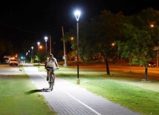 Concluye la etapa de iluminación en la bicisenda