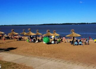Isla del puerto. Comenzaron los trabajos de refulado de arena