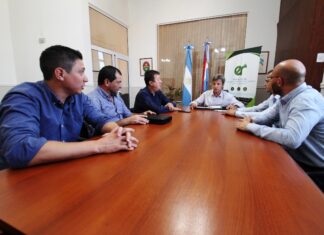 Repasaron las obras en ejecución y las gestiones en curso para el Departamento