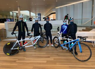 El deportista uruguayense Raúl Villalba se prepara para el ciclismo adaptado