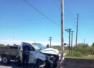 Conductor herido tras un choque en el acceso