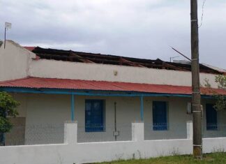 Se voló el techo de la Escuela Rafael Obligado