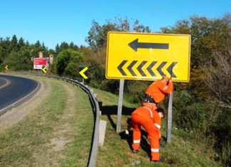 Denuncian el robo de señales en las rutas
