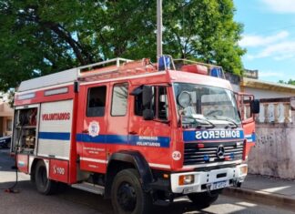 Bomberos realiza simulacro desde Concepción a Colonia Elía