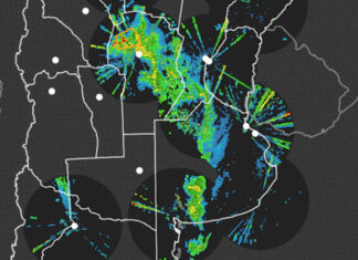 Nueve provincias bajo alerta por tormentas y vientos fuertes
