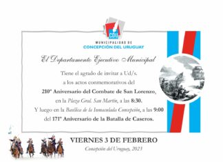 Conmemorarán con actos la Batalla de Caseros y del Combate de San Lorenzo