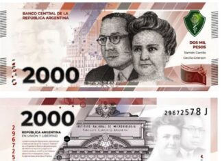 El Central aprobó la emisión del billete de 2 mil pesos