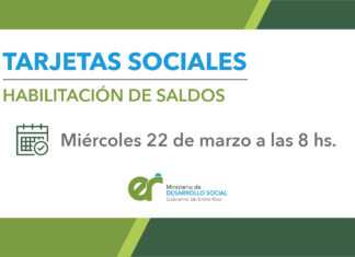 Mañana se habilitarán las tarjetas sociales