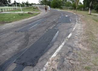 Inició la repavimentación del velódromo municipal