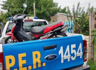 Secuestran una moto durante un allanamiento