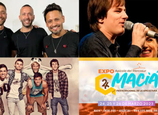 Con lluvia inició la Fiesta de la Apicultura en Maciá