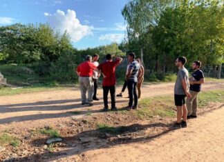 Infraestructura barrial. Evaluaron las mejoras ejecutadas en Cantera 25