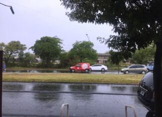 La ciudad tuvo una jornada nublada y con lloviznas